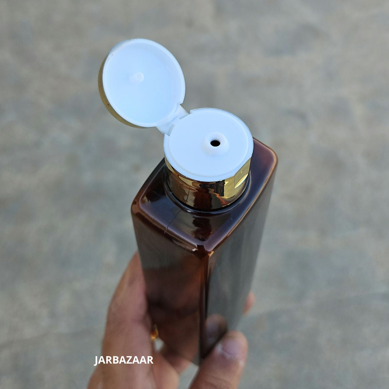 200 ML Cetra Amber Pet Bottle (With Golden Fliptop Caps)