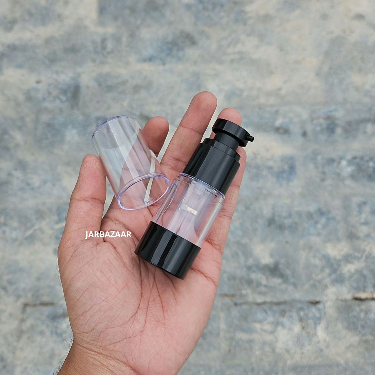 15 ML Black Airless Bottle