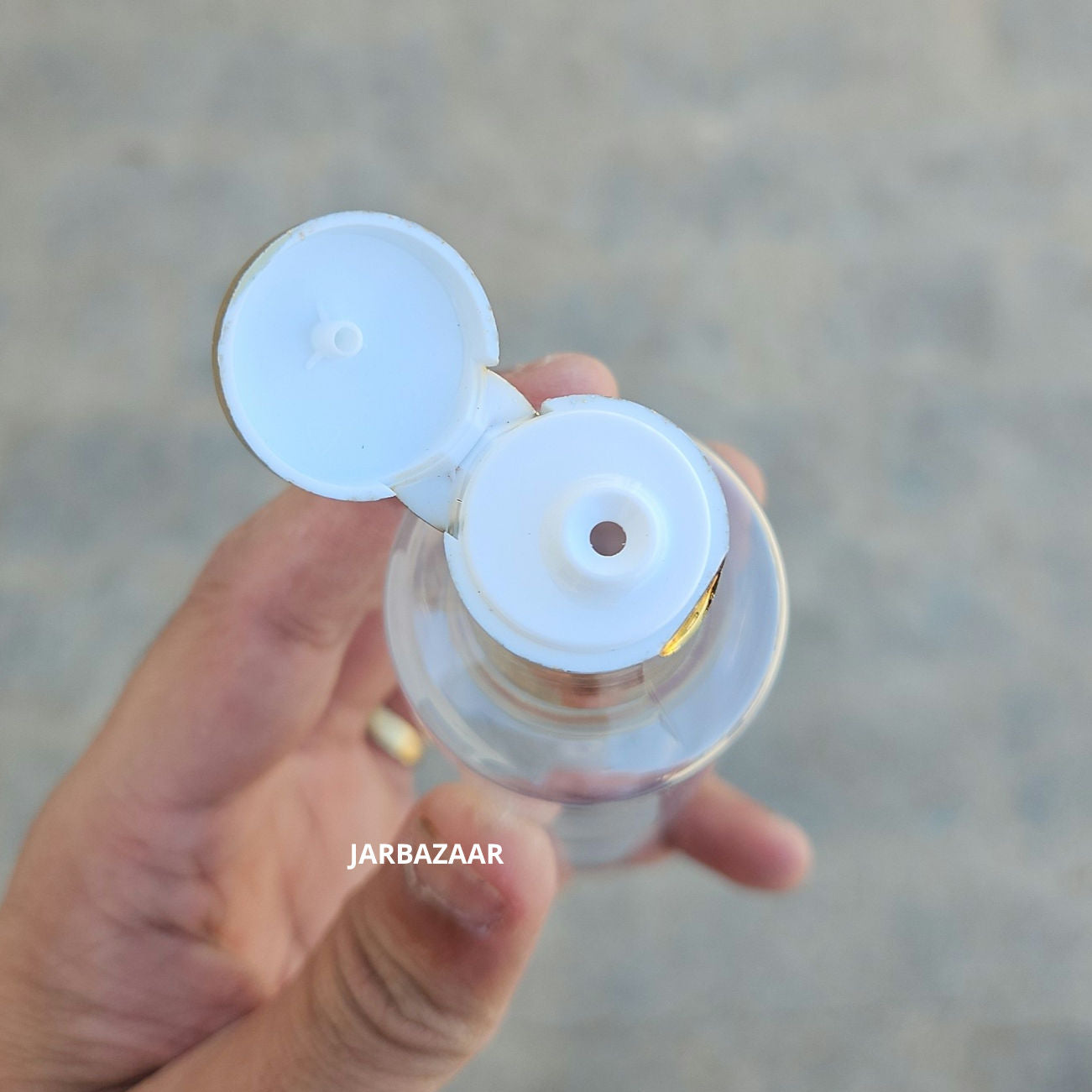 100 ML GLI Transparent Pet Bottle (With Golden Fliptop Caps)