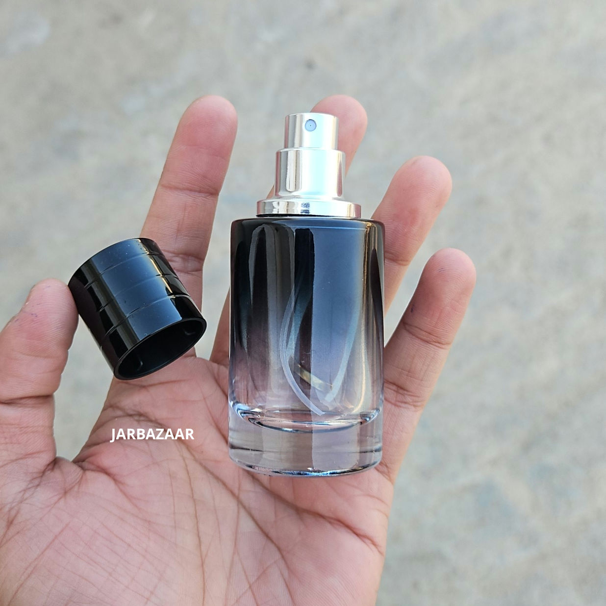 30 ML Round Tinted Glass Perfume Bottle