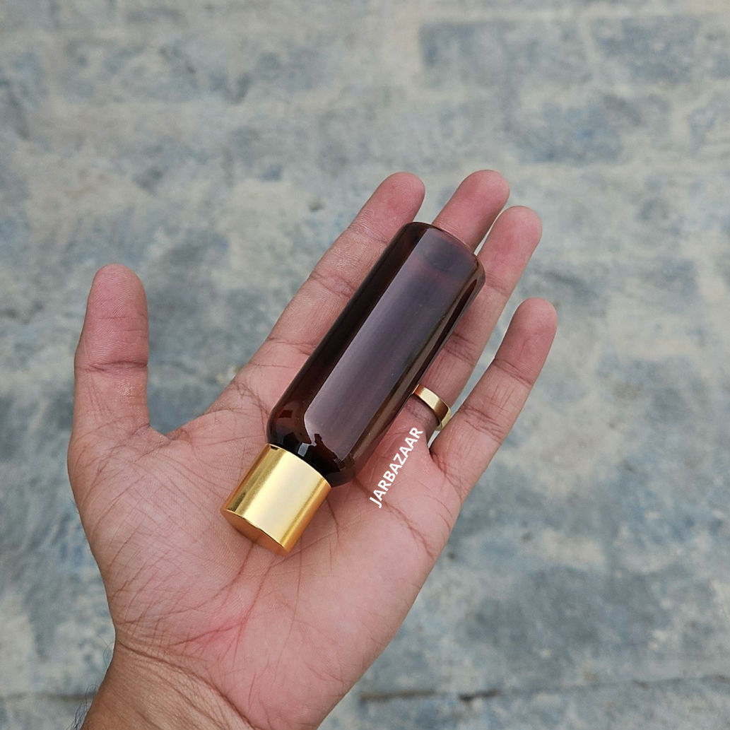 50 ml Avon Amber Pet Bottle (Golden Cap)