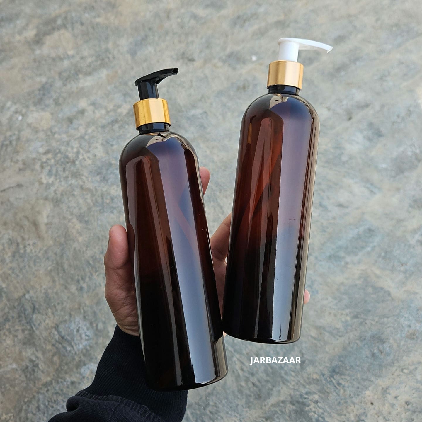 500 ML Avon Amber Dispenser Bottle (Golden Black/Golden White)