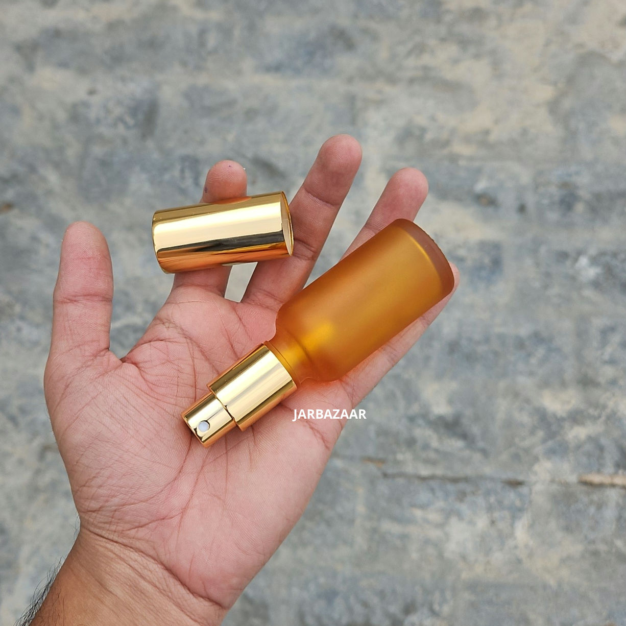 30 ML Orange Frosted Glass Perfume Bottle