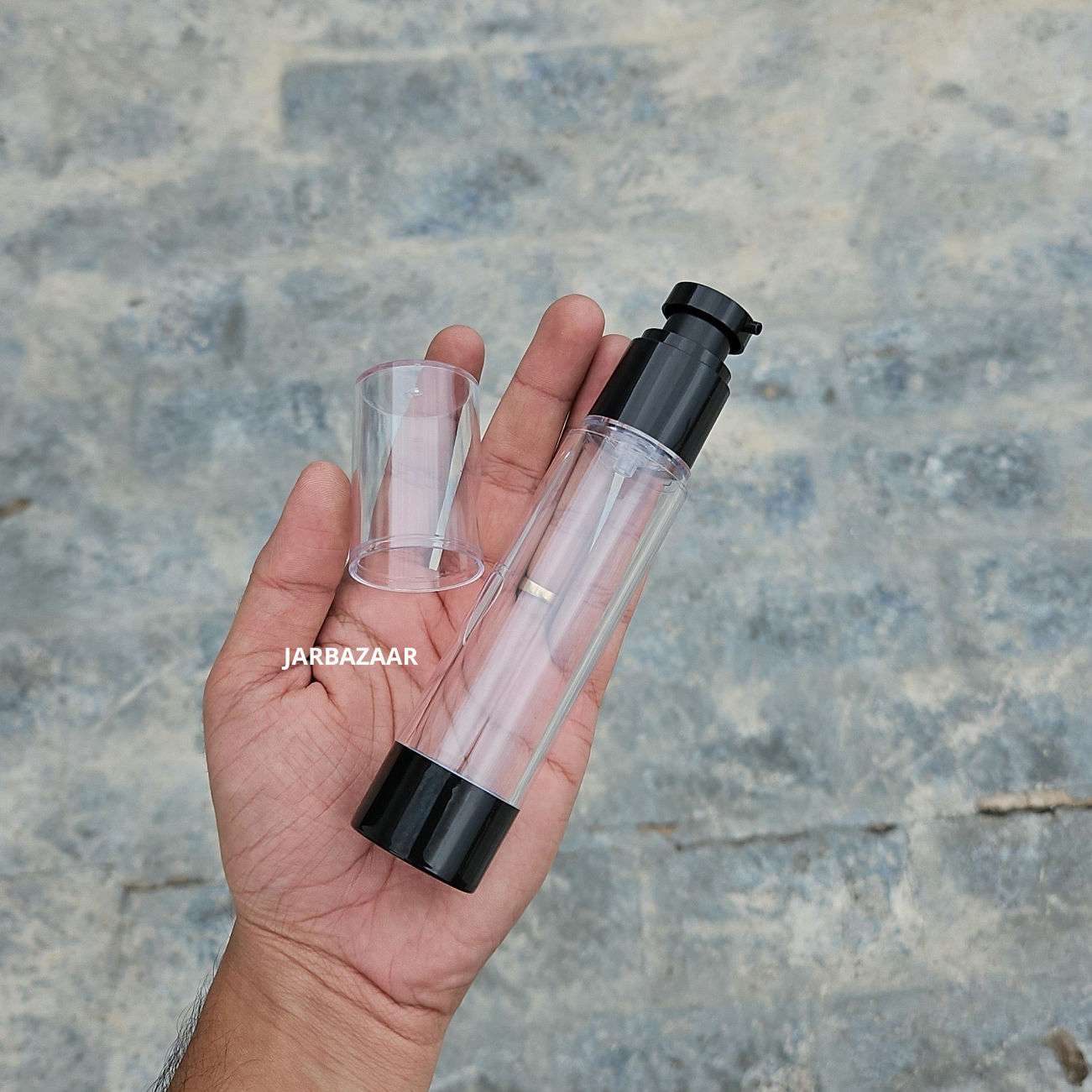 50 ML Black Airless Bottle