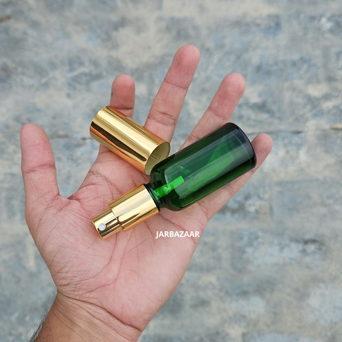 30 ML Green Glass Perfume Bottle