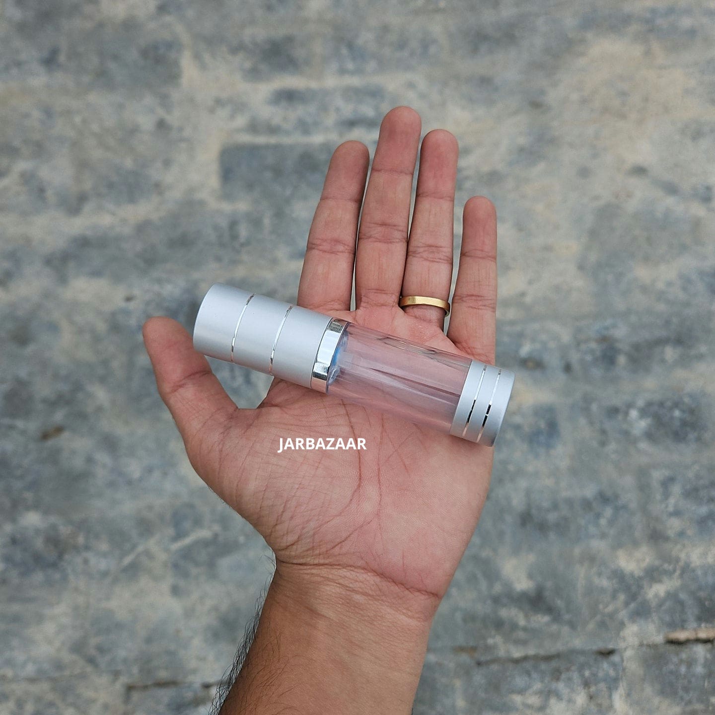 15 ML Silver Airless Bottle