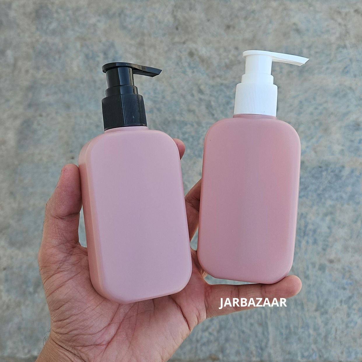 125 ML Flat Dark Pink - HDPE BOTTLE (With Plain Dispenser Pumps)