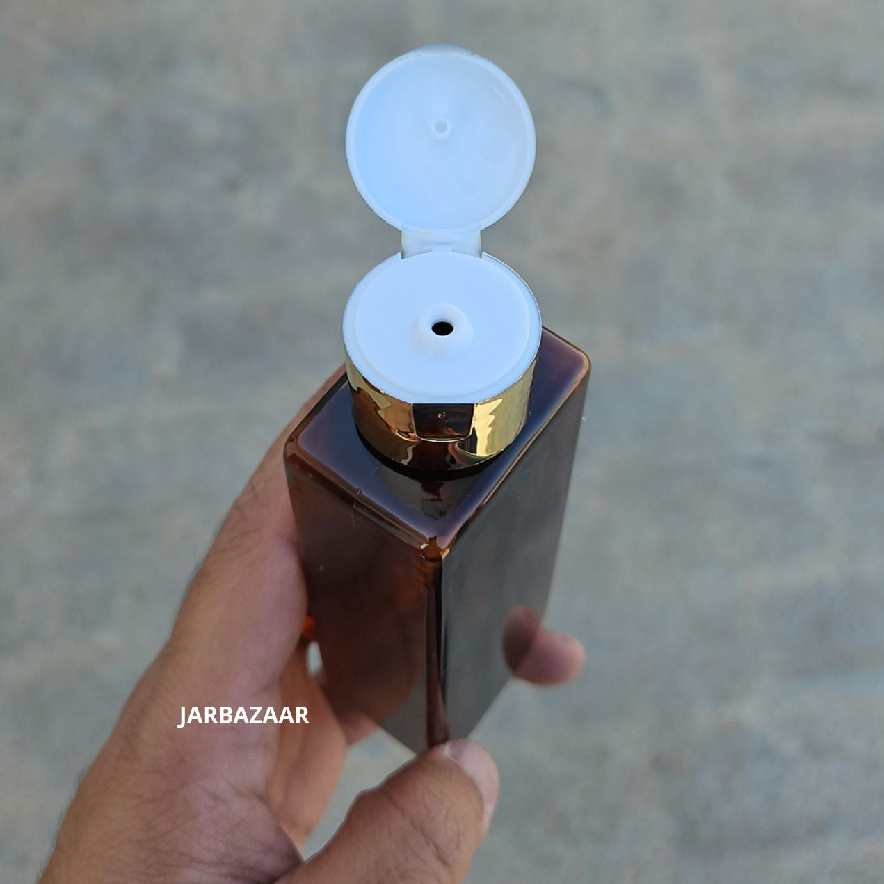 100 ML Cetra Amber Pet Bottle (With Golden Fliptop Caps)