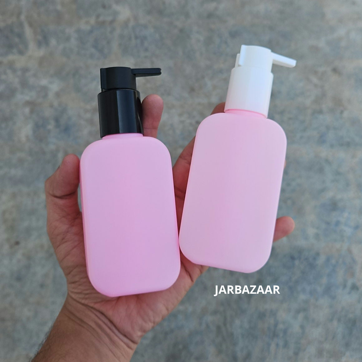 125 ML Flat Pink - HDPE BOTTLE (With ClipLock Dispenser Pumps)