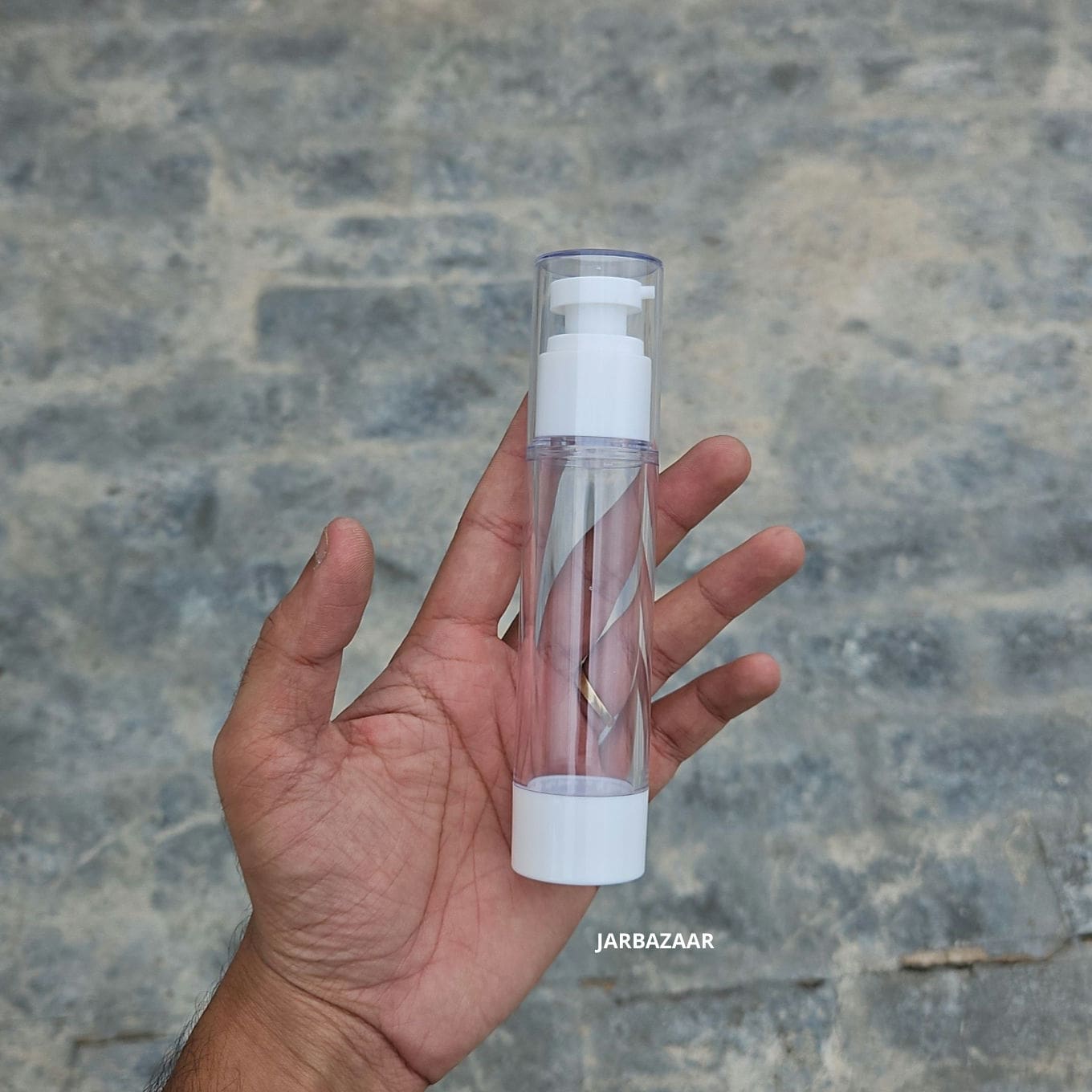 50 ML White Airless Bottle