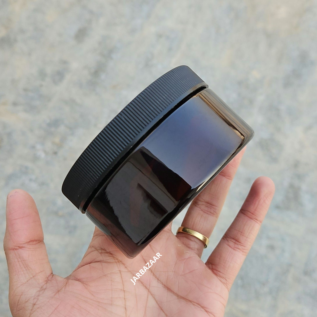 200 Gram Amber Pet Jar