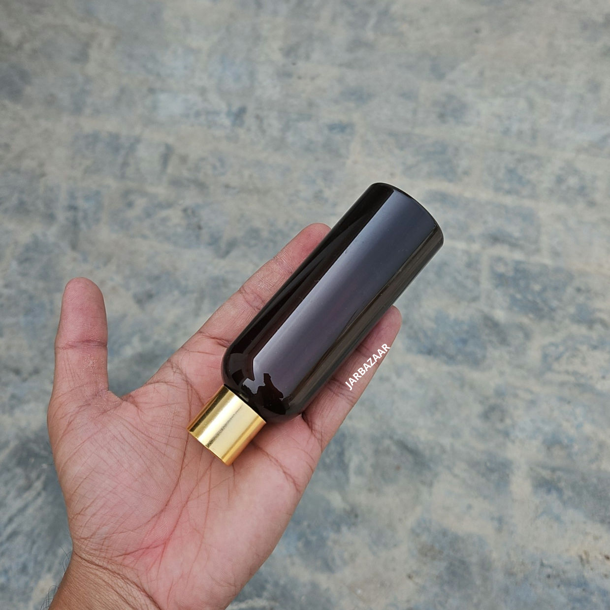 100 ml Avon Amber Pet Bottle (Golden Cap)