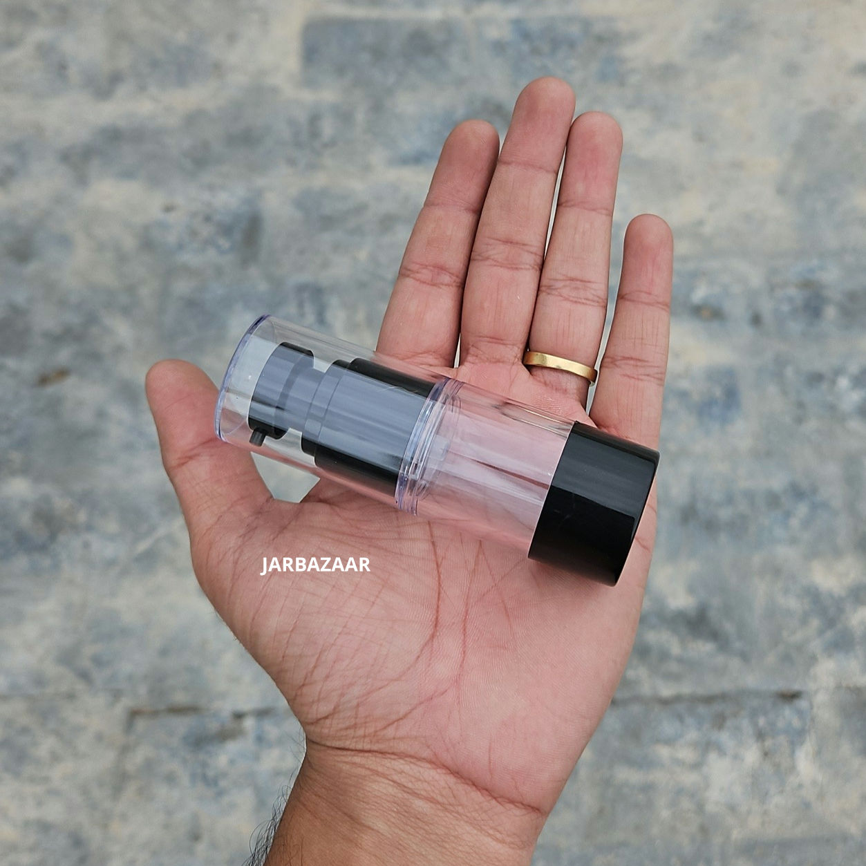 15 ML Black Airless Bottle
