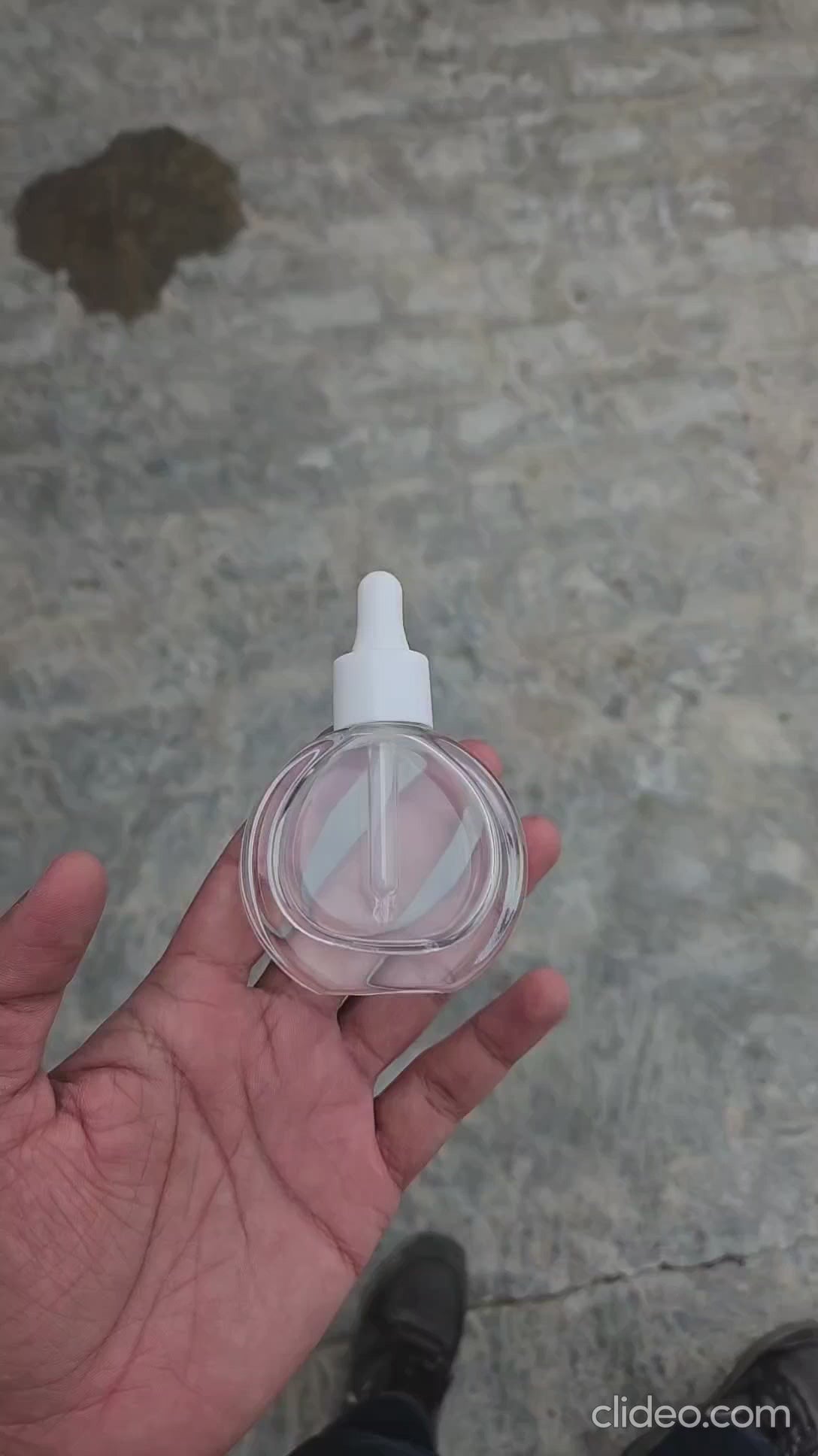 30 ML Thick - O Shape -Transparent Dropper Bottle