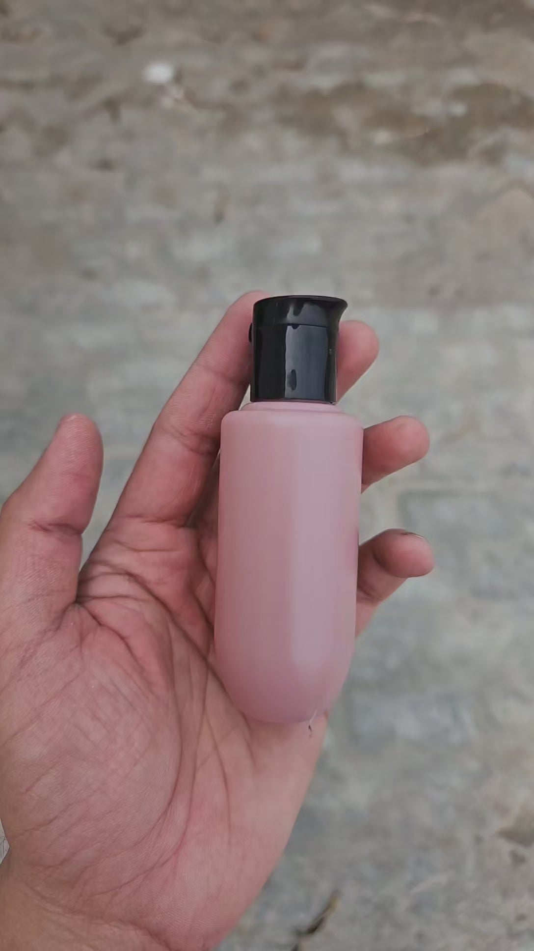 50 ML U-Shape Dark Pink HDPE Bottle (With Beak Fliptops)