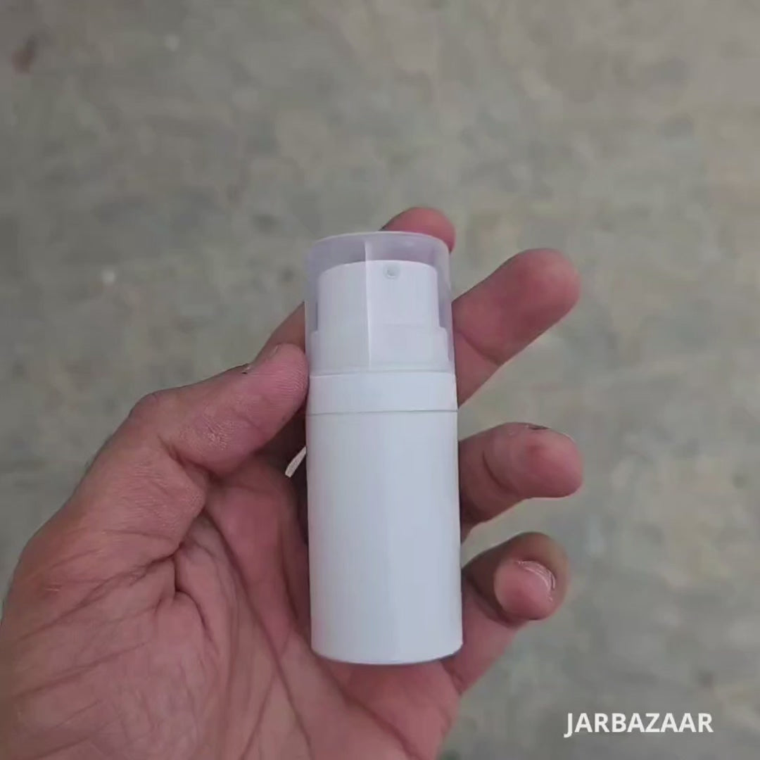 15 Ml Sleek White Airless Bottle