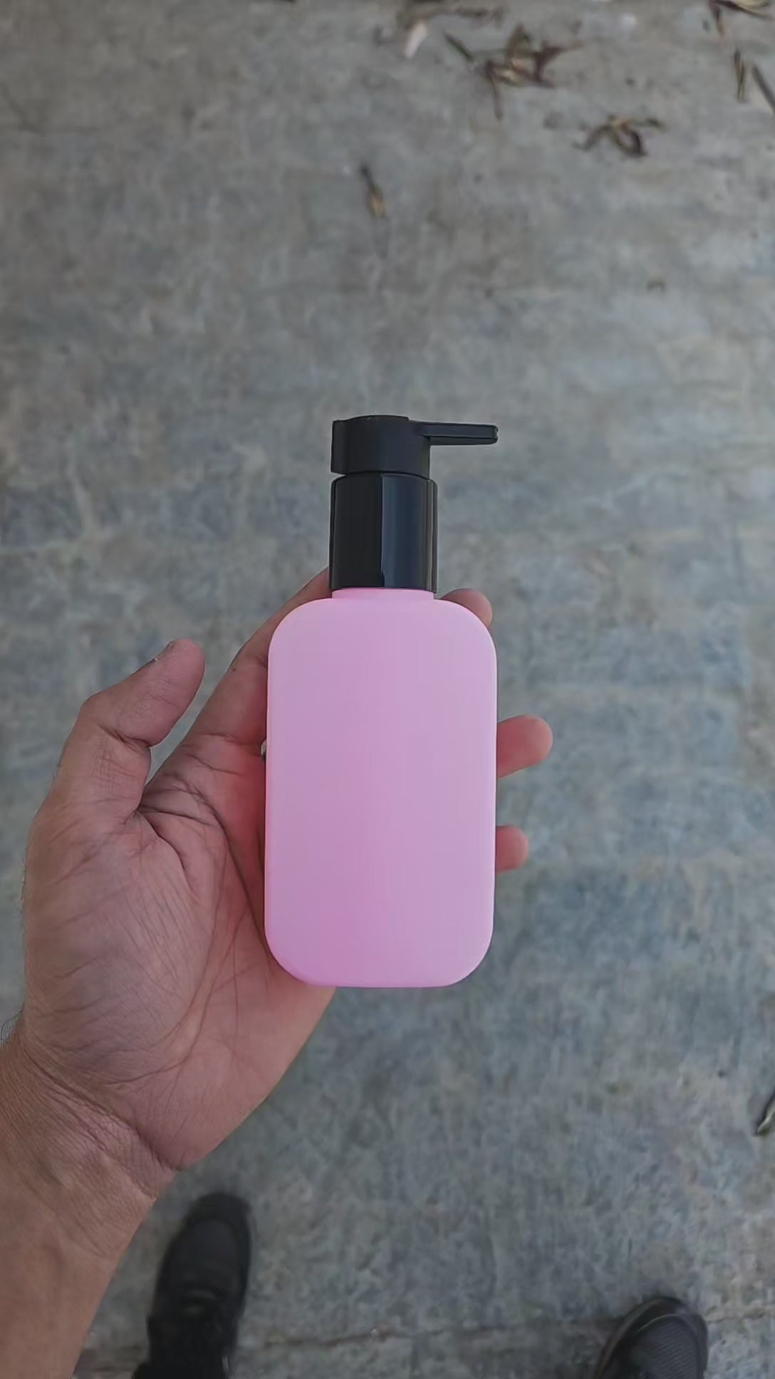 125 ML Flat Pink - HDPE BOTTLE (With ClipLock Dispenser Pumps)
