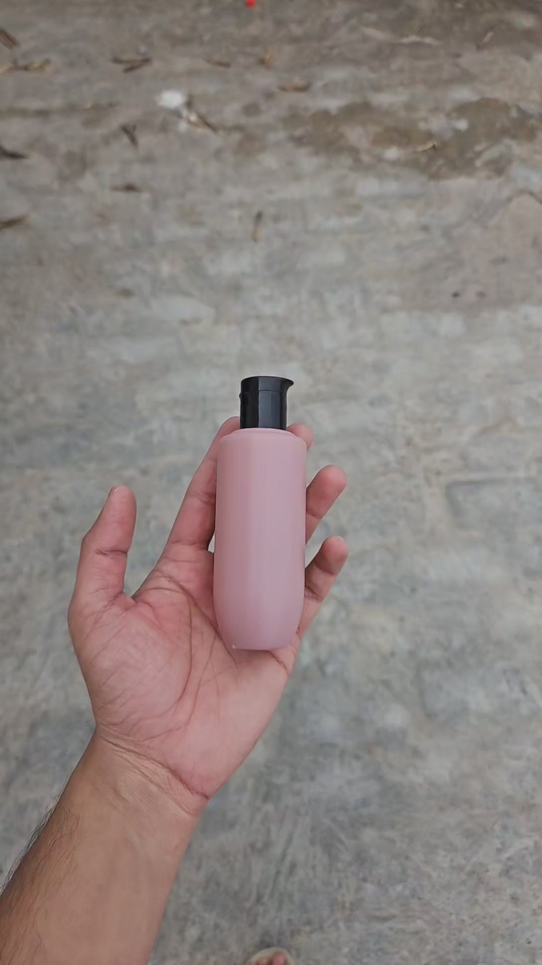 100 ML U-Shape Dark Pink HDPE Bottle (With Beak Fliptops)