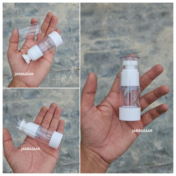 15 ML White Airless Bottle