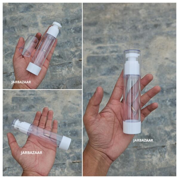 50 ML White Airless Bottle