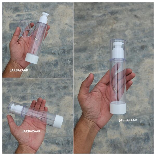 100 ML White Airless Bottle