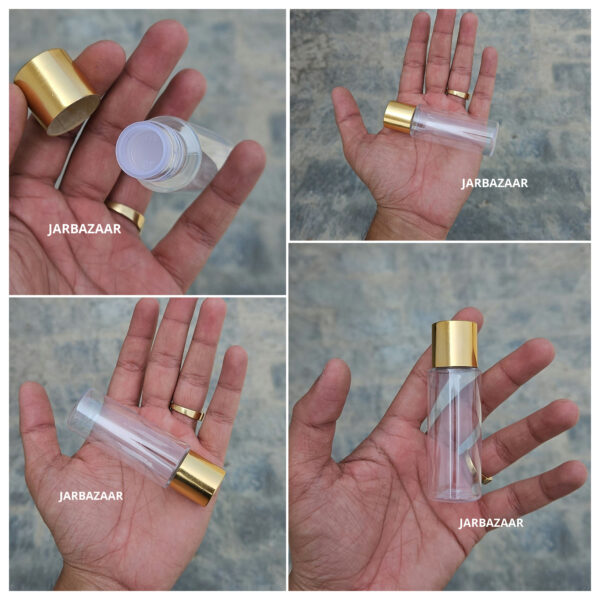 30 ml Gli Clear Pet Bottle (Golden Cap)