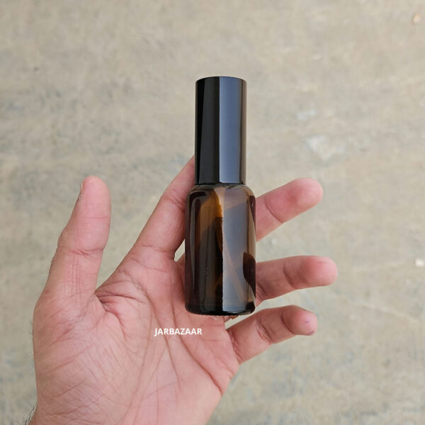 30 ml Amber Glass bottle (With Premium Black Serum Pumps) - Image 3