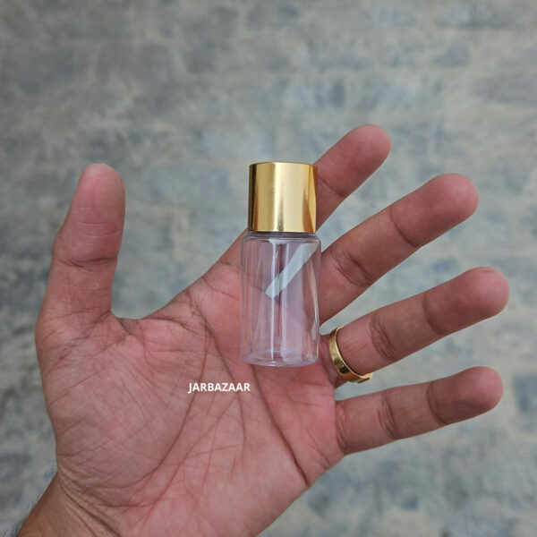 20 ml Gli Clear Pet Bottle (Golden Cap) - Image 2