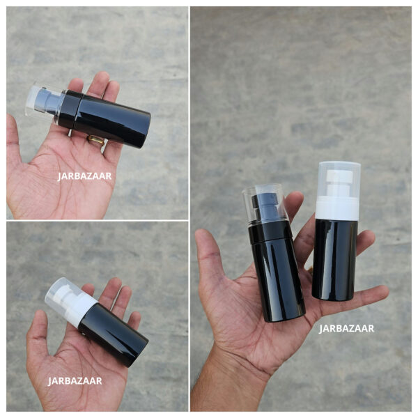 60 ML Black Pet Bottle (With Bold Lotion Pumps)