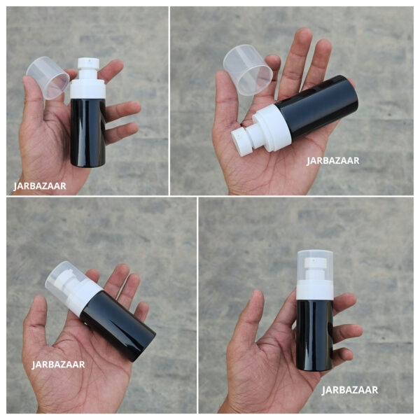 60 ML Black Pet Bottle (With Bold Lotion Pumps) - Image 3