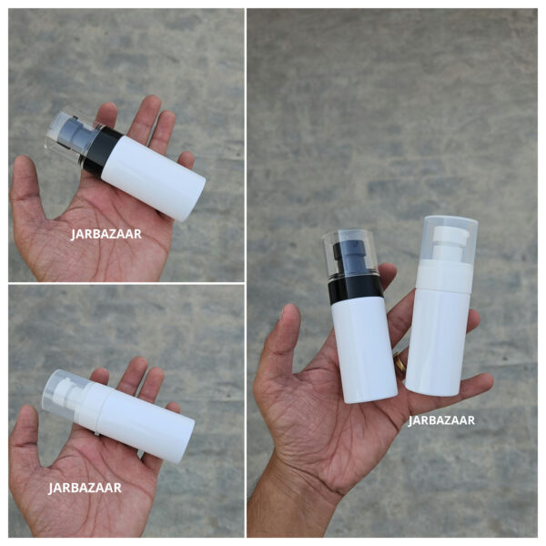 60 ML White Pet Bottle (With Bold Lotion Pumps)