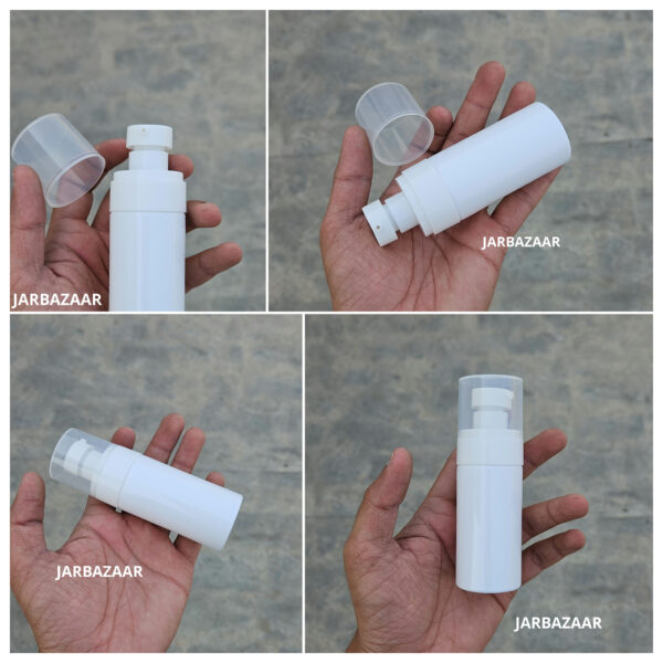 60 ML White Pet Bottle (With Bold Lotion Pumps) - Image 2