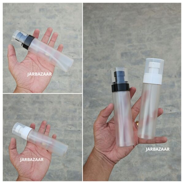 100 ML Frosted Pet Bottle (With Opaque Bold Lotion Pumps)