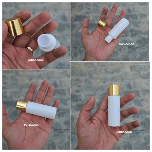 30 ml Gli White Pet Bottle (Golden Cap)