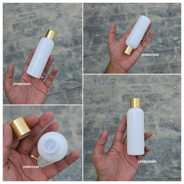 100 ml Avon White Pet Bottle (Golden Cap)