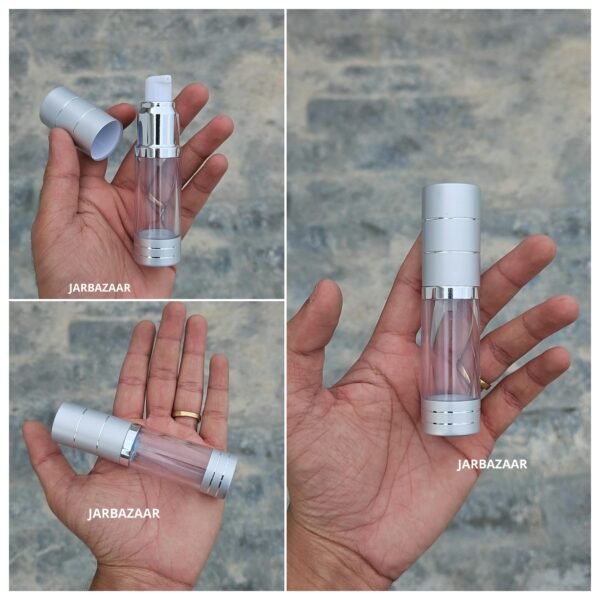 15 ML Silver Airless Bottle