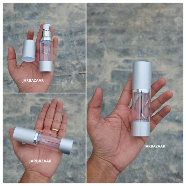 30 ML Silver Airless Bottle