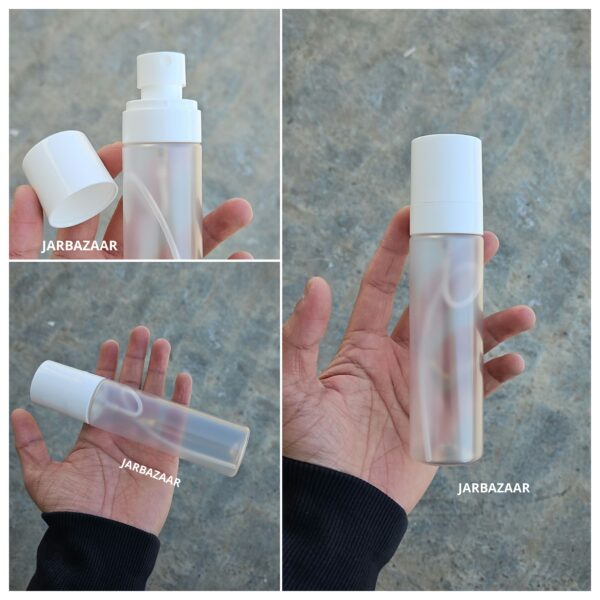 100 ML Frosted Pet Bottle (With Opaque Bold Spray Pumps) - Image 3