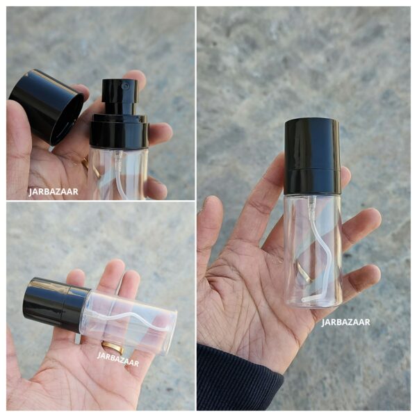 60 ML Transparent Pet Bottle (With Opaque Bold Spray Pumps) - Image 2