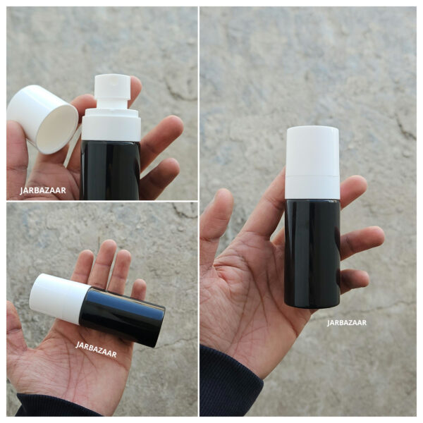 60 ML Black Pet Bottle (With Opaque Bold Spray Pumps) - Image 2