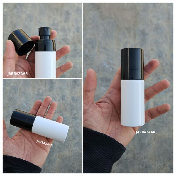 60 ML White Pet Bottle (With Opaque Bold Spray Pumps) - Image 2