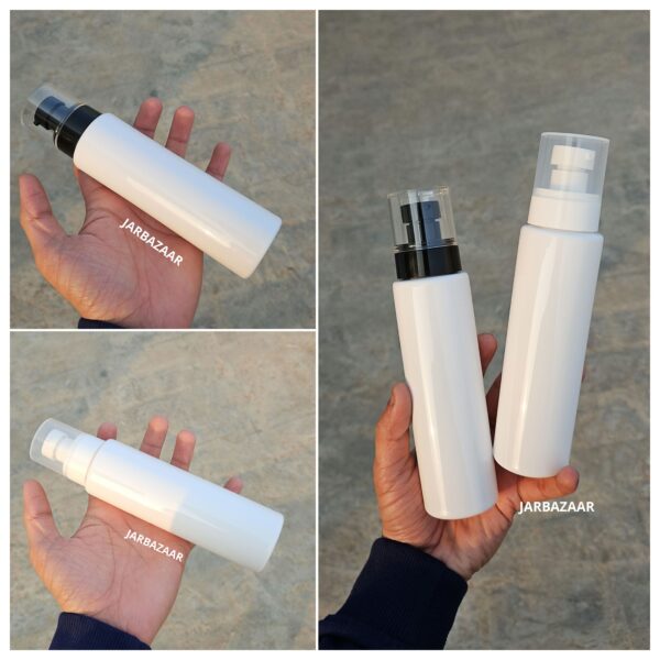 200 ML White Pet Bottle (With Opaque Bold Lotion Pumps)