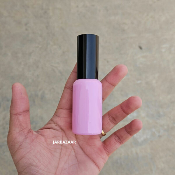 30 ML Pink Glass Bottle (With Premium Black Serum Pumps) - Image 2