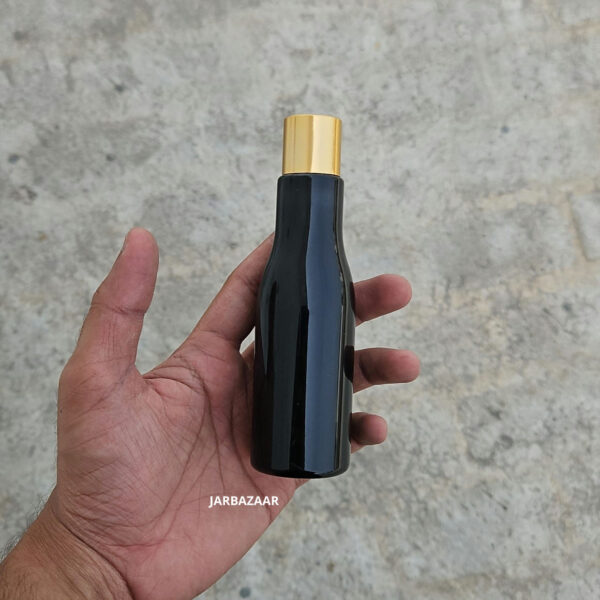 100 ml Asta Black Pet Bottle (Golden Cap) - Image 3