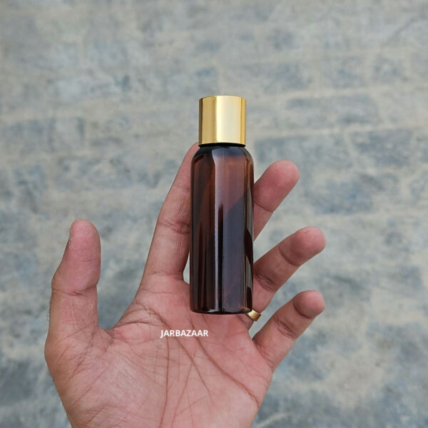 50 ml Avon Amber Pet Bottle (Golden Cap) - Image 6