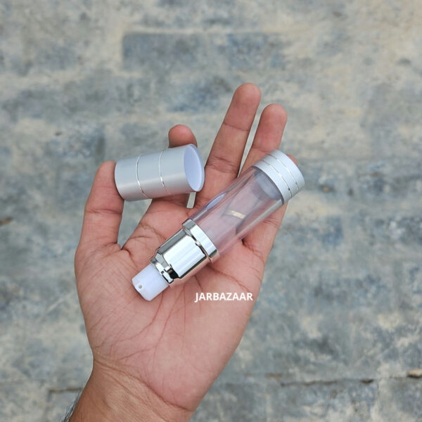 15 ML Silver Airless Bottle - Image 3