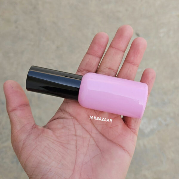 30 ML Pink Glass Bottle (With Premium Black Serum Pumps) - Image 4