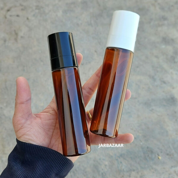 100 ML Amber Pet Bottle (With Opaque Bold Spray Pumps)