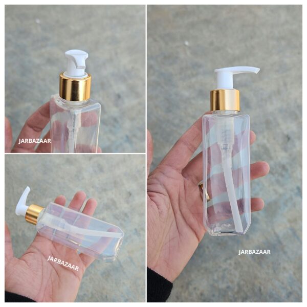 100 ML Cetra Transparent Dispenser Bottle (Golden Black/Golden White) - Image 2