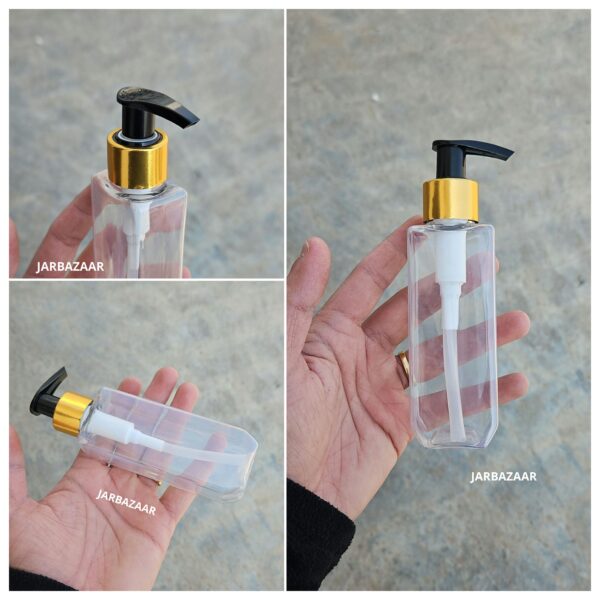 100 ML Cetra Transparent Dispenser Bottle (Golden Black/Golden White) - Image 3